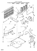 UNIT Diagram and Parts List for ET18LKXHT00  Whirlpool Refrigerator