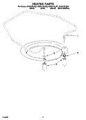 HEATER PARTS Diagram and Parts List for KUDI01DLBS2  KitchenAid Dishwasher
