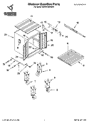 Modular GearBox Parts Diagram and Parts List for GAGB272DRG00  Whirlpool Cabinet