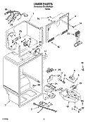 LINER PARTS Diagram and Parts List for IT21AMXRQ00  Inglis Refrigerator