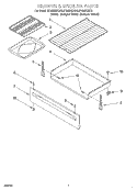 DRAWER AND BROILER Diagram and Parts List for SF362BEGQ6  Whirlpool Range