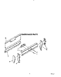 BACKGUARD Diagram and Parts List for FGP355VL2  Whirlpool Range