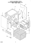 OVEN CHASSIS Diagram and Parts List for KESC300BAL3  KitchenAid Range