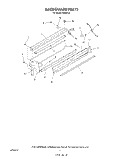 BACKGUARD Diagram and Parts List for N9257L2  Roper Range