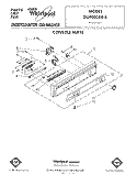 CONSOLE Diagram and Parts List for DU9000XR8  Whirlpool Dishwasher