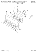 CONTROL PANEL Diagram and Parts List for KEBI100BBL3  KitchenAid Wall Oven