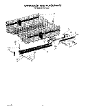 UPPER RACK AND TRACK Diagram and Parts List for KPDC610S2  KitchenAid Dishwasher