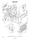DOOR Diagram and Parts List for DU5040XP1  Whirlpool Dishwasher