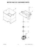 Part Location Diagram of W11129522 Whirlpool Refrigerator Ice Container Assembly