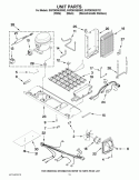 UNIT PARTS Diagram and Parts List for GSF26C5EXB02  Whirlpool Refrigerator