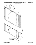 DOOR AND PANEL Diagram and Parts List for 4KUDC220T5  KitchenAid Dishwasher