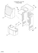 CABINET Diagram and Parts List for DH500J0  Whirlpool Dehumidifier