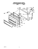 FREEZER DOOR Diagram and Parts List for ET20RKYZW00  Whirlpool Refrigerator