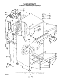CABINET Diagram and Parts List for ET16JMXRWR3  Whirlpool Refrigerator