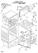 LINER Diagram and Parts List for ET20TKXDN02  Whirlpool Refrigerator