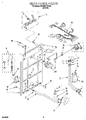 REAR PANEL Diagram and Parts List for KAWE977DWH0  KitchenAid Washer