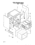OVEN CHASSIS Diagram and Parts List for KERC600EAL0  KitchenAid Range