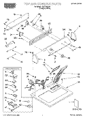 TOP AND CONSOLE, LIT/OPTIONAL Diagram and Parts List for RGS7648JQ1  Roper Dryer