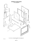 EXTERNAL OVEN Diagram and Parts List for RS363BXTT0  Whirlpool Range