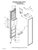 FREEZER DOOR PARTS Diagram and Parts List for GSC25C4EYY02  Whirlpool Refrigerator