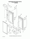 REFRIGERATOR DOOR PARTS Diagram and Parts List for KBFS22EWMS3  KitchenAid Refrigerator