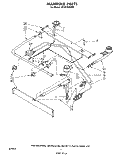MANIFOLD Diagram and Parts List for SF301BSKN0  Whirlpool Range