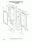 Part Location Diagram of W10130132 Whirlpool TRIM-DOOR