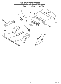 TOP VENTING PARTS, OPTIONAL PARTS Diagram and Parts List for KEBC276KBL03  KitchenAid Wall Oven
