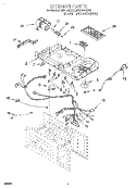 INTERIOR Diagram and Parts List for MH7135XEB2  Whirlpool Microwave