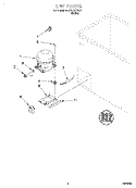 SECTION Diagram and Parts List for EH100FXGW01  Whirlpool Freezer