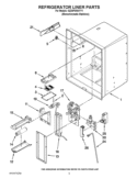 REFRIGERATOR LINER PARTS Diagram and Parts List for GZ25FSRXYY1  Whirlpool Refrigerator