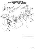 ICEMAKER PARTS, OPTIONAL PARTS (NOT INCLUDED) Diagram and Parts List for KBFA25ERSS01  KitchenAid Refrigerator