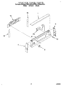 CONTROL PANEL Diagram and Parts List for KERC500YAL3  KitchenAid Range