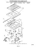 COMPARTMENT SEPARATOR Diagram and Parts List for ET22DKXVM00  Whirlpool Refrigerator
