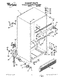 CABINET Diagram and Parts List for ET20NKXZN00  Whirlpool Refrigerator