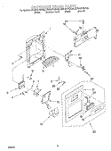DISPENSER FRONT Diagram and Parts List for KSRB27FHBL02  KitchenAid Refrigerator