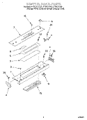 CONTROL PANEL Diagram and Parts List for GY396LXGB3  Whirlpool Range