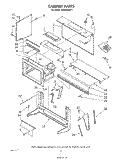 CABINET Diagram and Parts List for MH6300XM1  Whirlpool Microwave