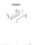 BACKGUARD Diagram and Parts List for SF3020SRW6  Whirlpool Range