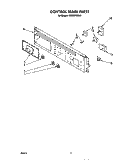CONTROL PANEL , LIT/OPTIONAL Diagram and Parts List for KEBS276SBL3  KitchenAid Wall Oven