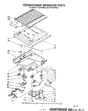 COMPARTMENT SEPARATOR Diagram and Parts List for ET16JKXRWR2  Whirlpool Refrigerator