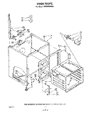 OVEN Diagram and Parts List for RM988PXKW0  Whirlpool Microwave Oven Combo