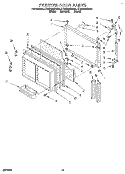 FREEZER DOOR Diagram and Parts List for ET25DMXBW01  Whirlpool Refrigerator