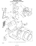 BULKHEAD, LITERATURE AND OPTIONAL Diagram and Parts List for CE2500XMW0  Whirlpool Dryer