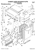 CABINET LINER AND DOOR PARTS Diagram and Parts List for KUIA18NNJS7  KitchenAid Ice Maker