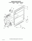 INNER DOOR PARTS Diagram and Parts List for KUDC03FVBL5  KitchenAid Dishwasher