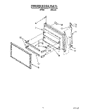 FREEZER DOOR Diagram and Parts List for ET18YKXAW00  Whirlpool Refrigerator