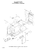 CABINET Diagram and Parts List for KEBS145SBL1  KitchenAid Wall Oven