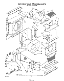 AIRFLOW AND CONTROL Diagram and Parts List for ACE184XT0  Whirlpool Air Conditioner