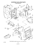 DISPENSER AND FRONT Diagram and Parts List for KSRF42DTX01  KitchenAid Refrigerator
